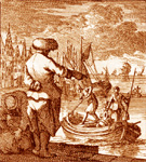 De zeeman. Die 't Oosten wil beryken, Moet van het Weste wyken (Jan en Caspar Luyken, ca. 1690)