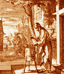 De apoteeker. (Jan en Caspar Luyken, ca. 1690)